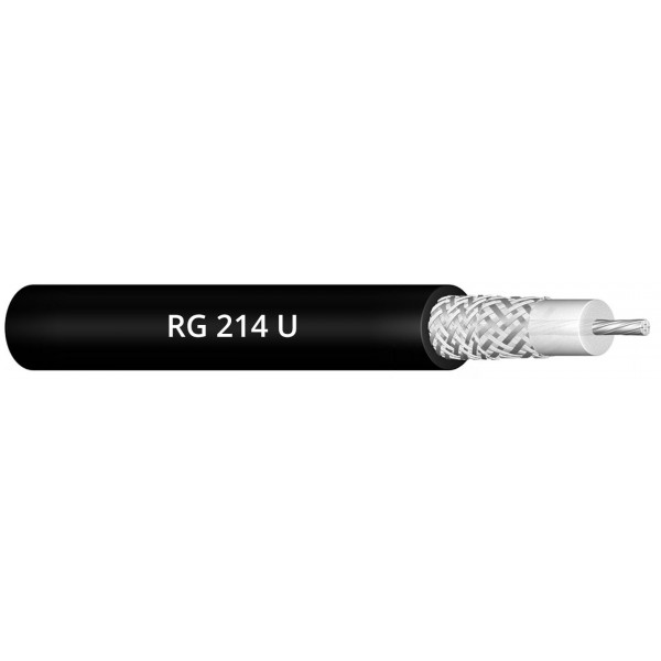 Rg 214 U Double Screened 50 Ohm Rf Coaxial Cable Manufactured In Compliance With Mil C 17f Standards