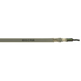 BIRTFLEX 6512 C PUR  - TPE-E insulated, PUR (polyurethane) sheathed, extra flexible, screened, oil resistant control cable