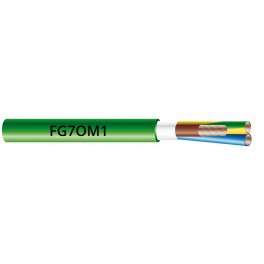 FG7M1 / FG7OM1  - Cablu de putere si control izolat cu HEPR de tipul G7, cu intarziere la propagarea focului,  LSZH, 0.6/1 kV