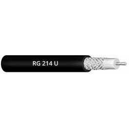RG 214 U  - Double screened 50 Ohm RF coaxial cable manufactured in compliance  with MIL-C-17F standards
