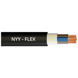 NYY-Flex - PVC insulated, PVC sheathed, flexible low voltage copper power cable