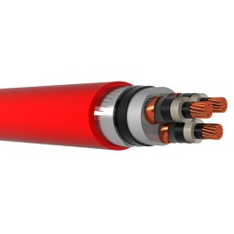N2XSEYFGbY - 3.6/6 kV XLPE insulated, flat steel wire armoured, three core cable with  copper conductor