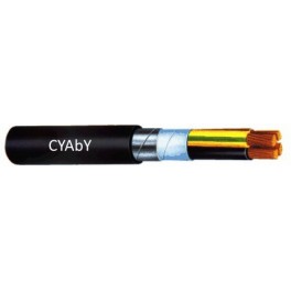 CYAbY / CYAbY-F - Cablu din cupru de joasa tensiune armat, izolatie si manta din PVC (0.6/1 kV)
