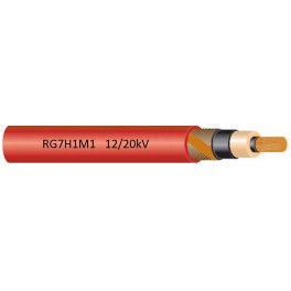 RG7H1M1 - Cabluri de medie tensiune pentru distributia energiei intre substatii si consumatori mari,  cu manta LSZH (12/20 kV)
