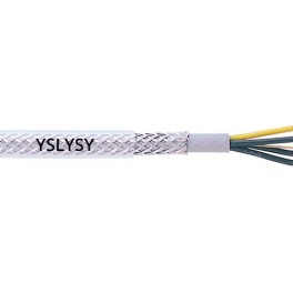 YSLYSY-OZ - Cablu de control flexibil, armat, cu tresa din sarma din otel, si manta din PVC
