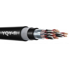 YQY-fl - Cablu de putere de joasa tensiune cu conductor din cupru, armat, izolat cu PVC si manta din PVC (0.6/1 kV)