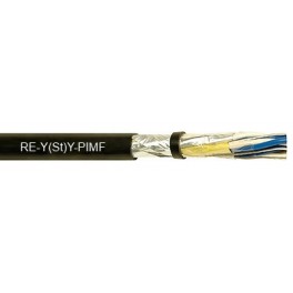 RE-Y(St)Y-PIMF - Multi-pair, PVC insulated, individual & collective screened, PVC sheathed instrumentation cable