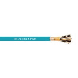RE-2Y(St)Y-fl-PIMF  - Multi-pair, PE insulated, individual & collective screened, PVC sheathed instrumentation cable