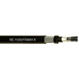 RE-Y(St)YSWAY-fl - Multi-core, PVC insulated, collective screened, armoured, PVC sheathed instrumentation cable (300/500 V)