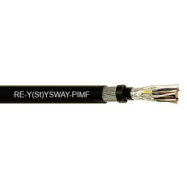 RE-Y(St)YSWAY-fl-PIMF  - PVC insulated, screened,  armoured, PVC sheathed instrumentation cable (300/500 V)