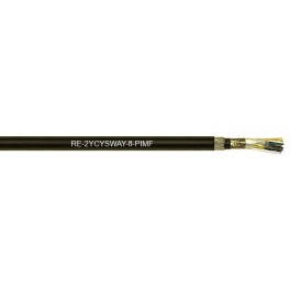 RE-2YCYSWAY-fl-PIMF  - Multi-pair, PE insulated, individual & collective screened,  armoured PVC sheathed cable (300 V)
