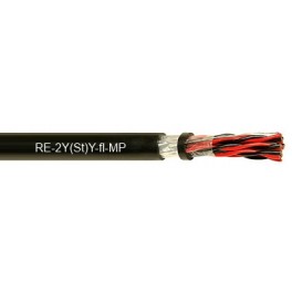 RE-2Y(St)Y-fl-MP - PE insulated, collective screened, PVC sheathed instrumentation cable (300/500 V)