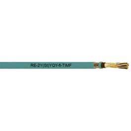 RE-2Y(St)YQY-fl-TIMF - PE insulated, screened,  steel wire braided, PVC sheathed instrumnetation cable (300 V)