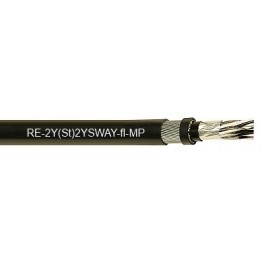 RE-2Y(St)2YSWAY-fl-MP - Single & multi-pair, PE insulated, screened, armoured,  PVC sheathed instrumentation cable (300/500 V)