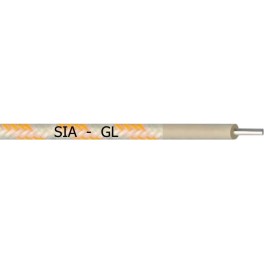 SIA-GL - Single solid conductor, silicone rubber insulated cable with fiberglass braiding