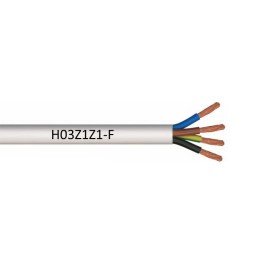H03Z1Z1-F  - Flexible cable (cord) insulated and sheathed with halogen-free  L.S.0.H. thermoplastic compound