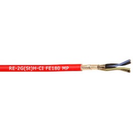 RE-2G(St)H-CI FE180 MP 90° C  - Silicone insulated, collective screened, HFFR sheathed instrumentation cable (500 V)