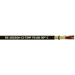 RE-2G(St)H-CI-PIMF FE180 90° C  - Silicone insulated, screened, HFFR sheathed instrumentation cable (500 V)