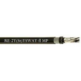 RE-2Y(St)YSWAY-fl   MP 70° C - CU/PE/OSCR/PVC/SWA/PVC