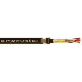 RE-Yw(St)YwSWAYw-fl TIMF 105° C - CU/PVC/ISCR/OSCR/PVC/SWA/PVC