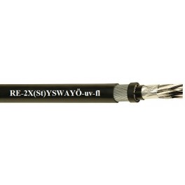RE-2X(St)YSWAYÖ-uv-fl MP 70° C - CU/XLPE/OSCR/PVC/SWA/PVC
