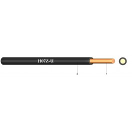 H07Z-U - Cabluri fara emisii de halogeni cu un singur conductor