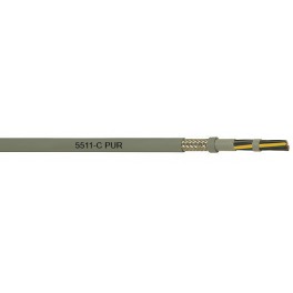 BIRTFLEX 5511 C PUR  - PVC insulated, PUR (polyurethane) sheathed, screened control cable (300/500 V)