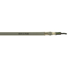 BIRTFLEX 6511 C PUR - PVC insulated, PUR (polyurethane) sheathed, flexible, screened, oil resistant control cable (300/500 V)
